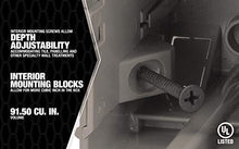Load image into Gallery viewer, Madison Electric Products MSBMMT5G 5 Gang Multi Mount Device Box with Depth Adjustable, Heavy Duty 42lb , Gray