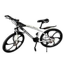 Load image into Gallery viewer, HGmart Mountain Bike 21 Speed Double Disc Brake 26-inch Wheels 6 Spoke Bicycle Front Suspension MTB for Adult or Teens, Black White