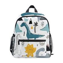 Load image into Gallery viewer, Cute Kid's Toddler Backpack Dinosaur Schoolbag for Boys Girls,Kindergarten Children Bag Preschool Nursery Travel Bag with Chest Clip((Dino Scandinavian Style))