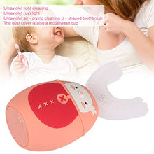 Load image into Gallery viewer, Electric Toothbrush Silicone U-shaped Head Toothbrush Children Automatic Sonic Electronic Toothbrush Oral Care Tools Three Gears Whole Body Washing Design for Children(ORANGE)