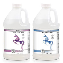 Load image into Gallery viewer, Unicone Art Epoxy Resin Kit, 1 Gallon, Crystal Clear, Odor Free, High Gloss, Bubble Free, UV Resistant, Premium Quality, Easy 1:1 Mixing, Casting, Craft Resin (0.5 gal Resin + 0.5 gal Hardener)