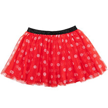 Load image into Gallery viewer, Disney Minnie Mouse Toddler Girls T-Shirt Tutu Skirt Scrunchy Set Red/White 4T