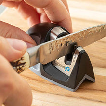 Load image into Gallery viewer, KitchenIQ 50009 Edge Grip 2-Stage Knife Sharpener, Black