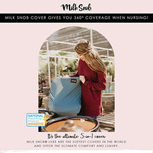 Load image into Gallery viewer, Milk Snob Original 5-in-1 Luxe Cover in Ocean Blue - Added Privacy for Breastfeeding, Baby Car Seat, Carrier, Stroller, High Chair, Shopping Cart, Lounger Canopy, Newborn Essentials, Nursing Top