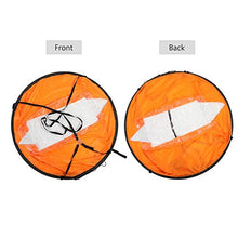 Load image into Gallery viewer, VGEBY1 Wind Sail, PVC Foldable Board Wind Sail Wind Paddle with Transparent Window for Kayak Canoes Inflatables Boats (Orange)
