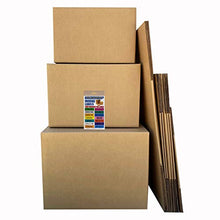Load image into Gallery viewer, uBoxes Moving Box Combo Pack - 4 Smalls, 6 Mediums, & Moving Labels