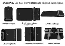 Load image into Gallery viewer, Car Seat Travel Bag with Wheels, Padded Car Seats Backpack, Large Durable Carseat Travel Bag for Airplane, Airport Gate Check Bag, Carseat Cover Travel Bag with Padded Shoulder Strap, Black