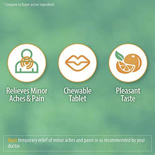 Load image into Gallery viewer, HealthA2Z Aspirin 81mg Chewable | Low Strength | 3 Packs of 36 Chewable Tablets (108 Tablets Total) | Orange Flavor | Pain Reliever | Reduce Headaches & Pains