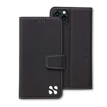 Load image into Gallery viewer, SafeSleeve EMF Protection Anti Radiation iPhone Case: iPhone 12 Pro Max RFID EMF Blocking Wallet Cell Phone Case (Black)