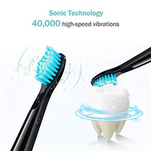 Load image into Gallery viewer, Initio Sonic Electric Toothbrush, 5 Modes with Smart Timer, 8 Brush Heads & Travel Case Included, Rechargeable Toothbrush for Adults, Gum Care Whitening Toothbrush