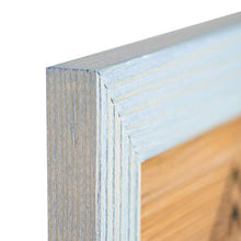 Load image into Gallery viewer, Rustic Wooden Square Picture Frames 8x8 - Set of 2-100% Natural Eco Distressed Wood with Real Glass for Wall Mounting and Tabletop Photo Frame - Blue Turquoise