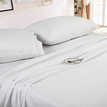 Load image into Gallery viewer, FAIRYLAND Queen Bed Sheets Set,Bed Sheet Set Soft Microfiber 4-Piece,16 Inch Deep Pocket Fitted Sheets,1800 Thread Count Sheets Series Wrinkle, Shrink, Fade, Stain Resistant (Queen-White)