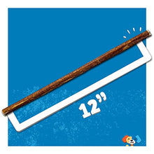 Load image into Gallery viewer, Jack&Pup Premium Thin Dog Bully Sticks 12 inch Bully Sticks for Dogs, Healthy Dog Treats Bully Sticks Odor Free Bully Sticks for Medium Dogs - 100% Beef Dog Chews, Pizzle Chew Sticks for Dogs (5 Pack)