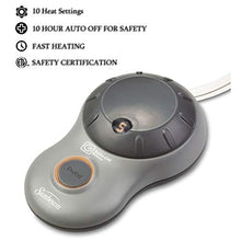 Load image into Gallery viewer, Sunbeam Thermofine Quilted Striped Heated Electric Mattress Pad Twin Size