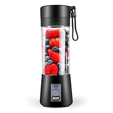 Load image into Gallery viewer, Dr.me Portable Blender, Personal Mixer Fruit Rechargeable with USB, Mini Blender for Smoothie, Fruit Juice, 380ml, Six 3D Blades for Great Mixing