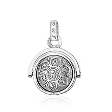 Load image into Gallery viewer, LOVECOM 925 Sterling Silver Rotating Charm Pendants for Women Mother Men Buddhism Wisdom Mercy Gifts (Pendant) (Silver Pendant)