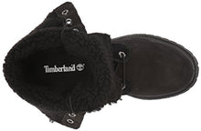 Load image into Gallery viewer, Timberland Womens Authentics Teddy Fleece Waterproof Fold-Down Black Nubuck Boot - 9.5 M