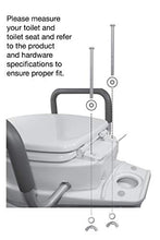 Load image into Gallery viewer, Essential Medical Supply Elevated Toilet Seat with Arms, Elongated, 19.5 x 14 x 3.5 Inch