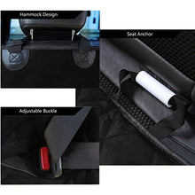Load image into Gallery viewer, Pet Magasin Durable Black Pet Car Seat Cover Waterproof & Scratch Proof & Nonslip Backing & Hammock Style & Heavy Duty Back Seat Protector for Cars Trucks & SUVs