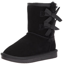 Load image into Gallery viewer, Koolaburra by UGG Girls' Victoria Short Fashion Boot, Black, 02 Youth US Little Kid