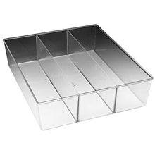Load image into Gallery viewer, Whitmor 3 Section Small Easy Clean Clear Plastic Resin Drawer Organizer