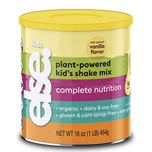Load image into Gallery viewer, Else Nutrition Kids Organic Protein Shake Powder, Plant-Based, Less Sugar, Clean, Complete Childrens’ Nutritional Drink Mix, Whey-free, Soy-free, Dairy-Free, 16 oz, Creamy Vanilla
