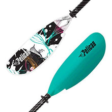 Load image into Gallery viewer, Pelican Symbiosa Kayak Paddle | Adjustable Fiberglass Shaft with Nylon Blades | Lightweight, | Perfect for Kayaking (Light Teal, from 90.5 in - 230 cm to 94.5 in - 240 cm)