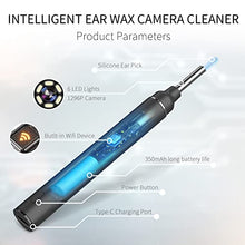 Load image into Gallery viewer, Ear Wax Removal Ear Wax Camera Cleaner Wireless Ear Otoscope with Light Earwax Cleaner Ear Wax Removal Tool for Kids, Adults & Pets
