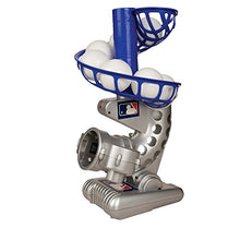 Load image into Gallery viewer, Franklin Sports MLB Electronic Baseball Pitching Machine - Includes Six Plastic Baseballs, Silver/Blue (6696S3)