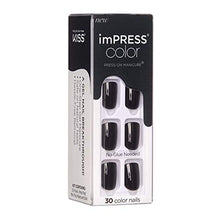 Load image into Gallery viewer, KISS imPRESS Color Press-On Manicure, Gel Nail Kit, PureFit Technology, Short Length, “Petal Pink”, Polish-Free Solid Color Mani, Includes Prep Pad, Mini File, Cuticle Stick, and 30 Fake Nails