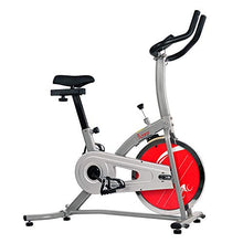 Load image into Gallery viewer, Sunny Health & Fitness Indoor Exercise Stationary Bike with Digital Monitor, 22 LB Chromed Flywheel (Felt Resistance)