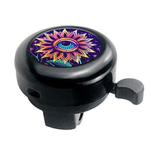 Load image into Gallery viewer, ZYCCW Customized Design Bike Bicycle Bell, Loud Long Crisp Clear Sound for Adults Kids Mountain Road Bike BMX Electric Bike (Evil Eye Flower)