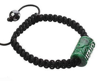 Load image into Gallery viewer, Green Jade Unisex Genuine Adjustable Black Stretchy Good Luck Bracelet for Woman Men Teen Gift for Graduation Back to School Teacher Father 's Day Birthday Gift