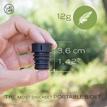 Load image into Gallery viewer, CuloClean Portable Bidet for Toilet, Travel, or Camping (Black). Compatible with every Bottle. Discreet, Ecological, Mini, Elderly, Sprayer, Bio, Personal, Handheld (CuloClean, 1pcs Black)