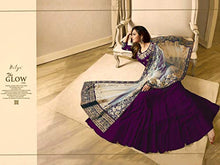 Load image into Gallery viewer, New Desiner Indian/Pakistani Ethnic wear Georgette Anarkali Gown LT (Purple, X-LARGE-44)