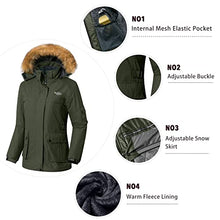 Load image into Gallery viewer, Wantdo Women's Skiing Jacket Water Resistant Winter Coats Windproof Parka Outwear Dark Purple L