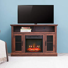 Load image into Gallery viewer, Festival Depot 43" Wide TV Stand with Electric Fireplace Console for TVs up to 55",for Living Room (43inch Espresso)