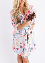 Load image into Gallery viewer, Maternity Robe and Matching Baby Set (Dusty Pink, Large)