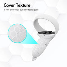 Load image into Gallery viewer, AMVR Touch Controller Grip Anti-Throw Strap Accessories for Oculus Quest 2 with Battery Opening, Adjustable Wrist Knuckle Strap (Gray)
