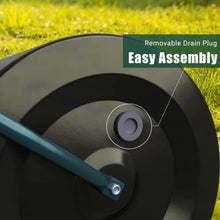 Load image into Gallery viewer, ARNOT Lawn Roller, Heavy-Duty Garden Drum Roller Push/Tow Behind Water/Sand Filled Roller for Park, Garden, Yard, Ball Field, 16x20-Inch, Black, 60L/ 16 Gallons