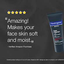 Load image into Gallery viewer, Neutrogena Age Fighter Anti-Wrinkle Retinol Moisturizer for Men, Daily Oil-Free Anti-Aging Face Lotion with Retinol, Multi-Vitamins, and Broad Spectrum SPF 15 Sunscreen, 1.4 oz