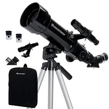 Load image into Gallery viewer, Celestron - 70mm Travel Scope - Portable Refractor Telescope - Fully-Coated Glass Optics - Ideal Telescope for Beginners - BONUS Astronomy Software Package