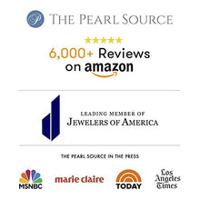 Load image into Gallery viewer, THE PEARL SOURCE 14K Gold 7.0-7.5mm AAA Quality Round White Freshwater Cultured Pearl Necklace for Women in 18" Princess Length