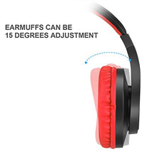 Load image into Gallery viewer, BUTFULAKE Stereo Gaming Headset for PS4, Xbox One, Nintendo Switch, Adjustable Earmuffs and Over-All Noise Isolation, Lightweight 3.5mm Wired Volume Control with Mic for Laptop PC (Black-red)