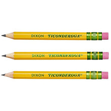 Load image into Gallery viewer, Dixon Ticonderoga Company Golf Pencil, Ticonderoga, 3.5", 72/Box, Yellow (DIX13472)