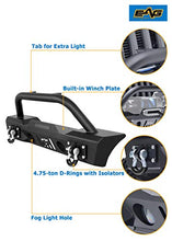 Load image into Gallery viewer, EAG Front Bumper Stubby with Fog Light Hole and Winch Plate Fit for 07-18 Wrangler JK Offroad