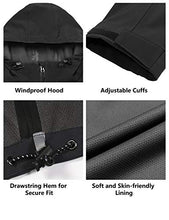 Load image into Gallery viewer, Little Donkey Andy Women's Waterproof Shell Jacket Hooded Breathable Windbreaker Rain Coat for Hiking, Black X-Small