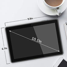 Load image into Gallery viewer, YELLYOUTH 10 inch Android Tablet 9.0 Pie Quad Core 4GB RAM 64GB ROM Storage 10.1 IPS HD Touch Screen with WiFi Bluetooth GPS and Cameras Black