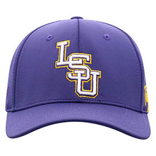 Load image into Gallery viewer, Top of the World Lsu Tigers Men's Phenom Memory Fit 1Fit Hat Team Color Icon, One Fit