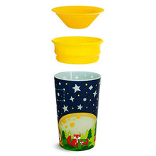 Load image into Gallery viewer, Munchkin Miracle 360 Degree Glow in The Dark Sippy Cup, 9 Oz, Camping, Yellow